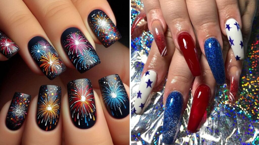 7 Firework-Inspired Nail Designs to Light Up Your December 31st